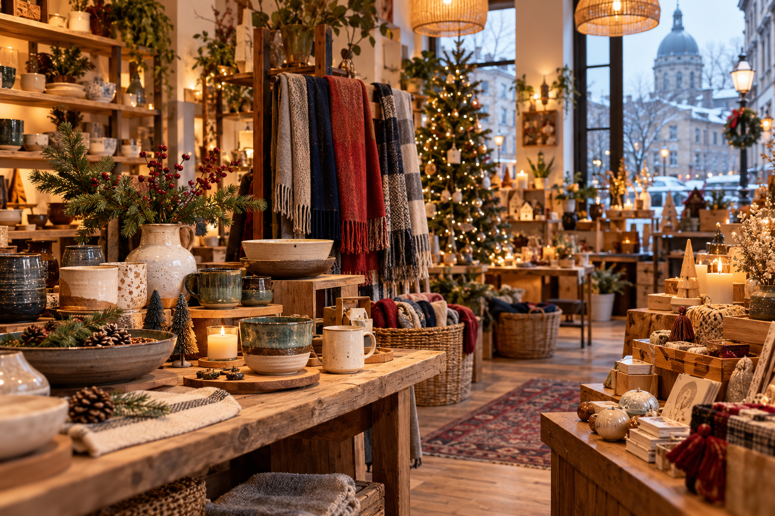 Locally made holiday gifts in a Montréal boutique